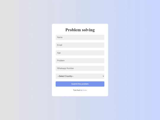 Problem screenshot