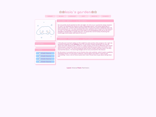 blog screenshot