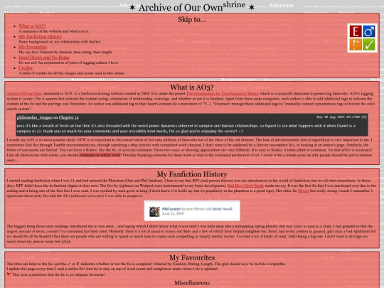 collections/ao3 screenshot