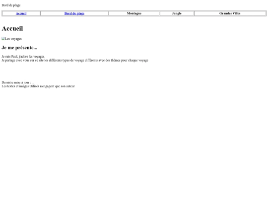 Page web/Page1 screenshot