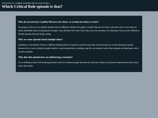 faq screenshot