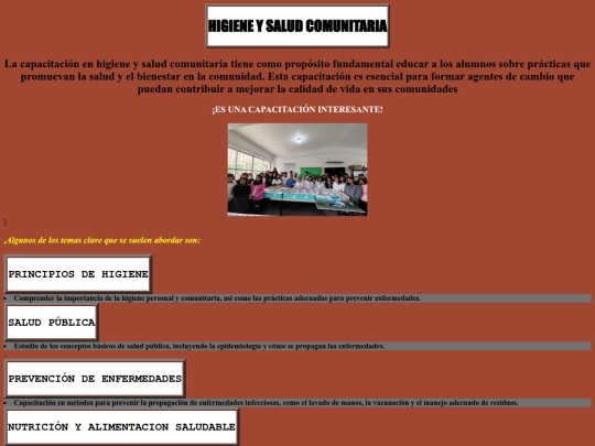 CAPACITACIONES Y AREAS ACTUALIZADO HTML/Higiene screenshot