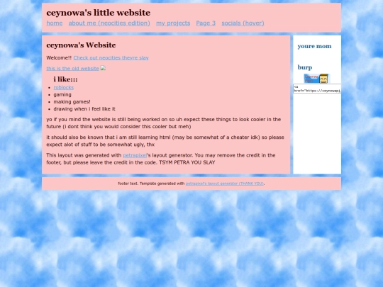 old/oldindex screenshot
