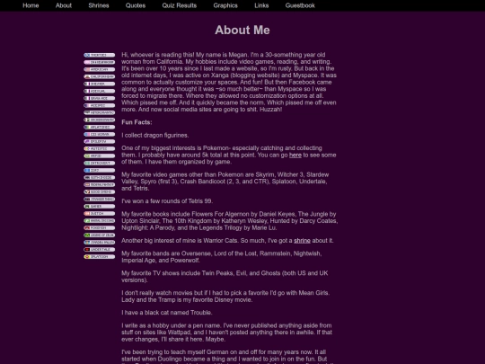 aboutme screenshot