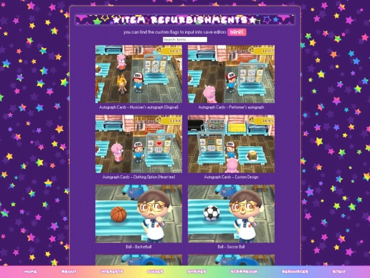 interests/acnlcustomizations screenshot