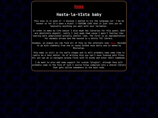 Projs/editor screenshot