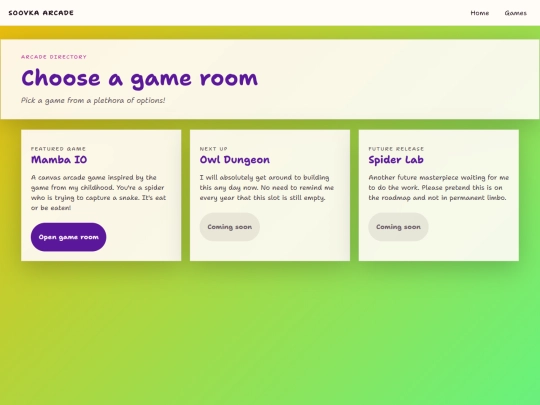 games screenshot