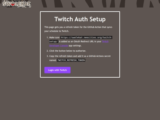 twitch-setup screenshot