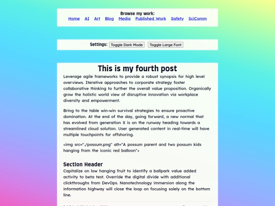 blog/sixthpost screenshot