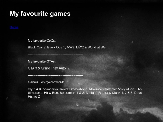 games screenshot