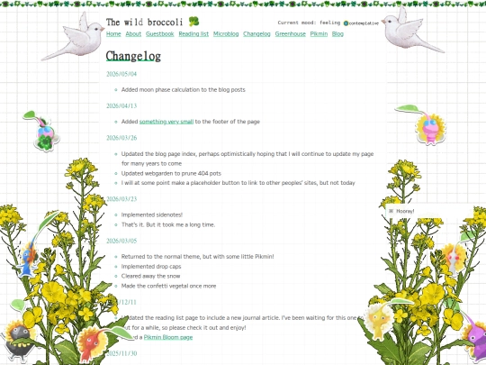 changelog screenshot