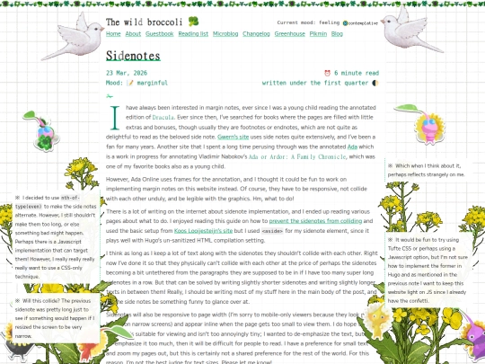 sidenotes screenshot