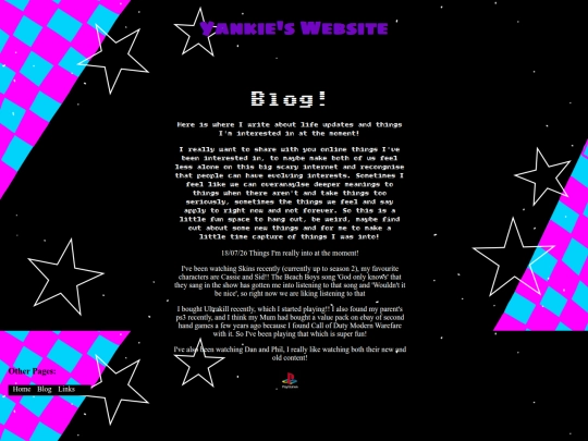 blog screenshot