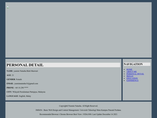 personaldetail screenshot