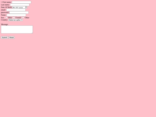 form screenshot