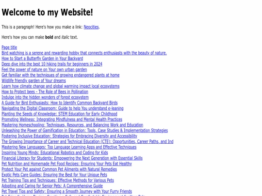 index screenshot