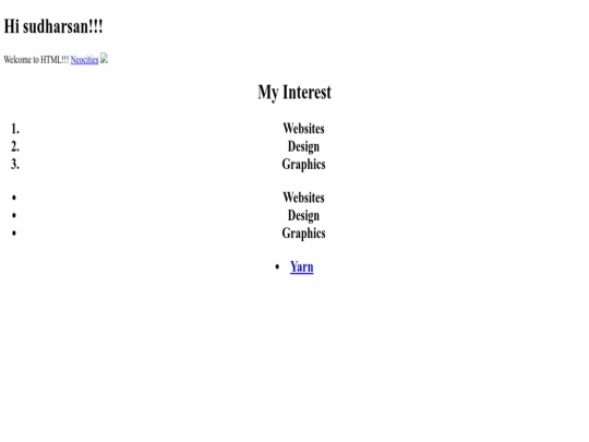 index screenshot