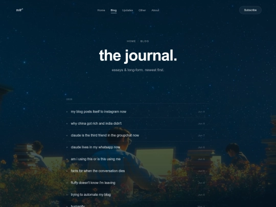 blog screenshot