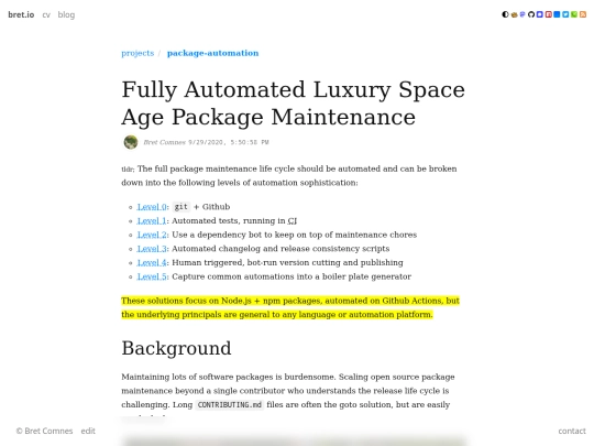 projects/package-automation screenshot