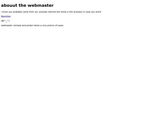 pages/webmaster screenshot