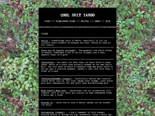 recommendations screenshot