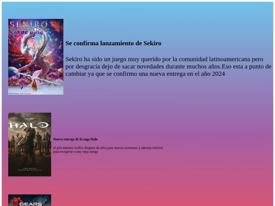 Inicio/Noticias screenshot