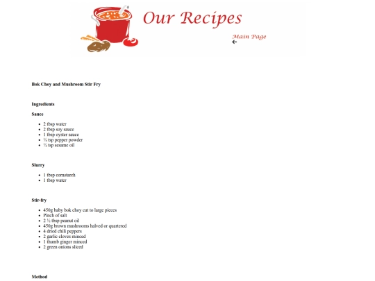 Bok Choy and Mushroom Stir Fry screenshot