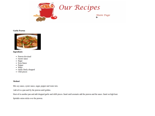 Garlic Prawns screenshot