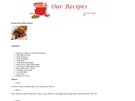 Korean-style Grilled Chicken screenshot