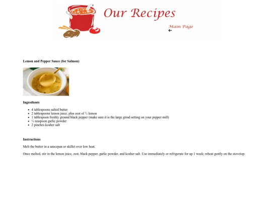 Lemon and Pepper Sauce screenshot