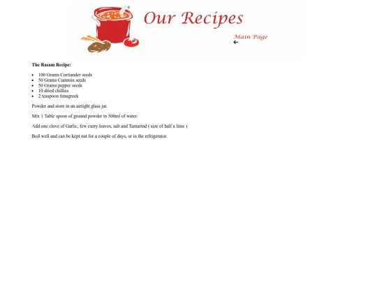 The Rasam Recipe screenshot