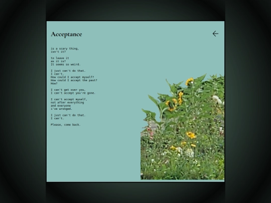 journals/warmth/acceptance screenshot