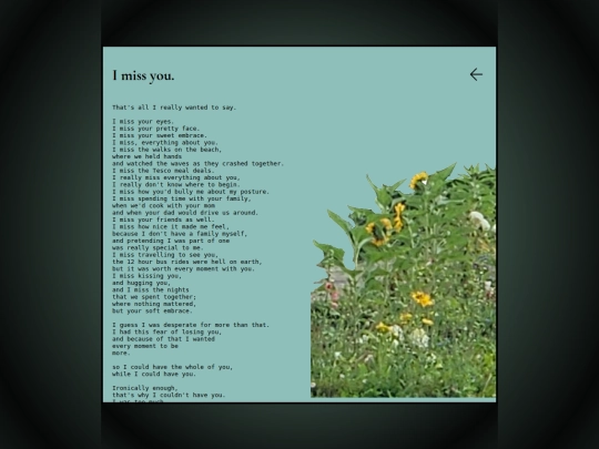 journals/warmth/iMissYou screenshot