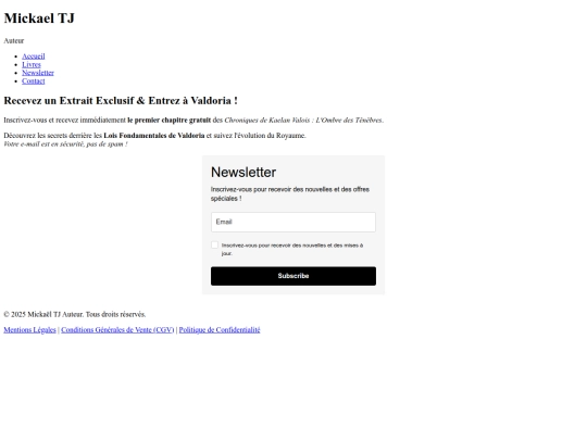 newsletter screenshot