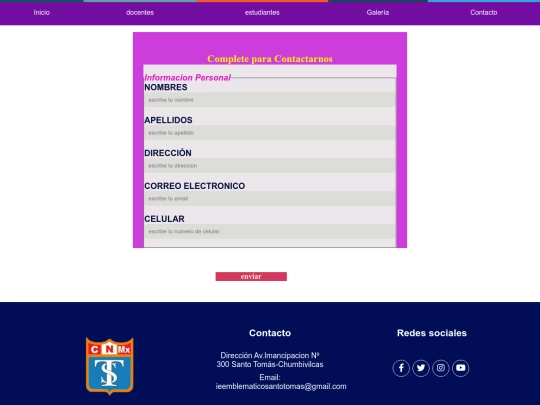 el proyecto/contacto screenshot