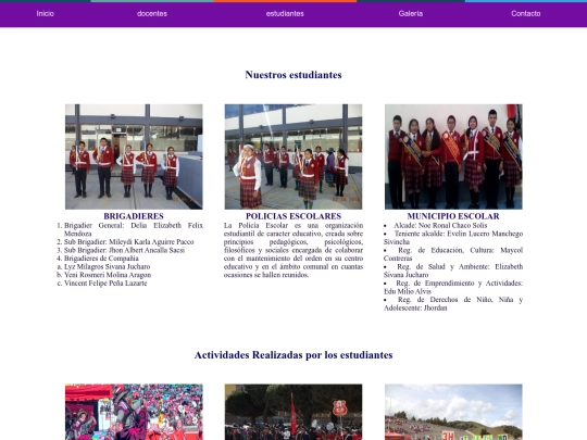 el proyecto/estudiantes screenshot