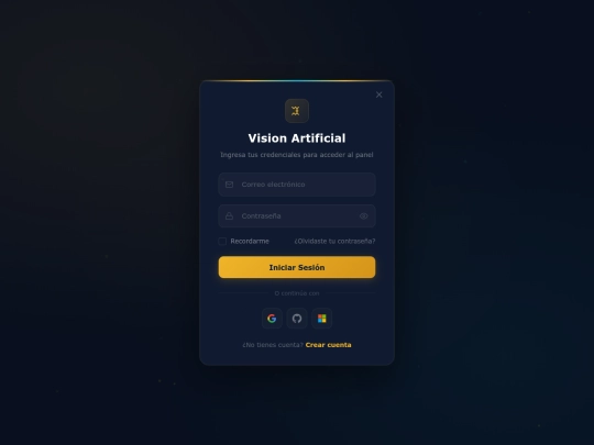 login screenshot