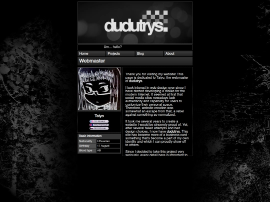 webmaster screenshot