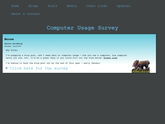 Posts/Computer_Survey screenshot
