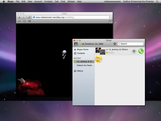 skype screenshot