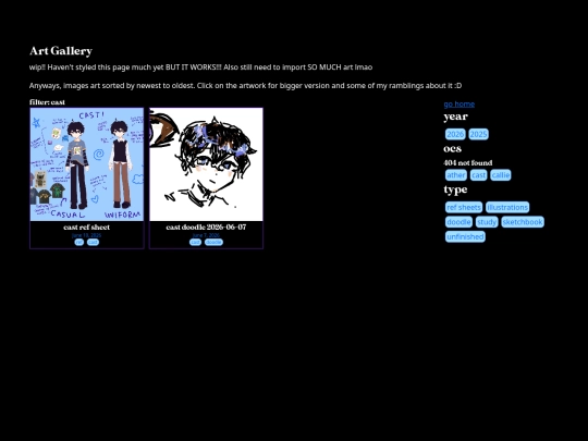 art/tagged/cast screenshot
