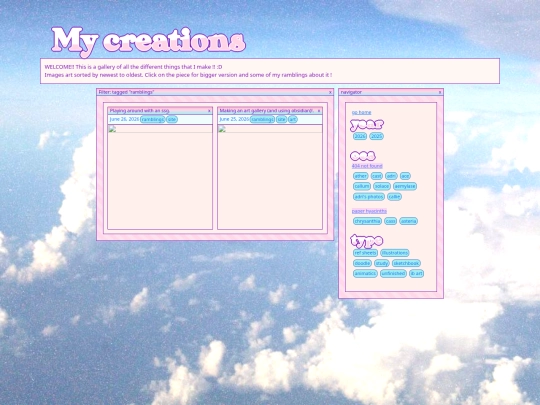 art/tagged/ramblings screenshot
