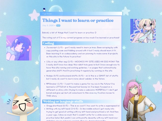 ramblings/2026/Things I want to learn or practice screenshot