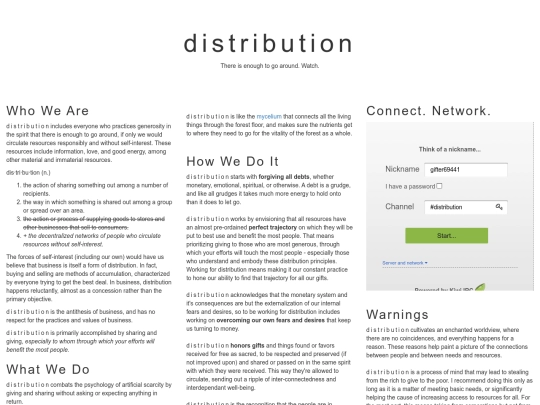 distribution/distro screenshot