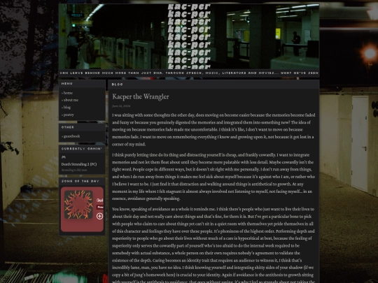 blog screenshot