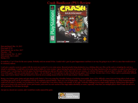Crash_Bandicoot_PS1_review screenshot