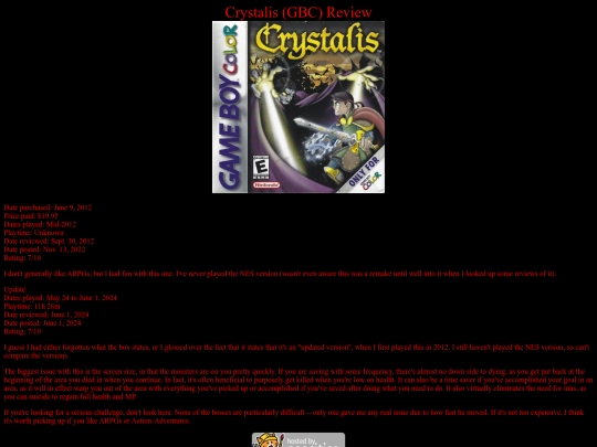 Crystalis_GBC_review screenshot