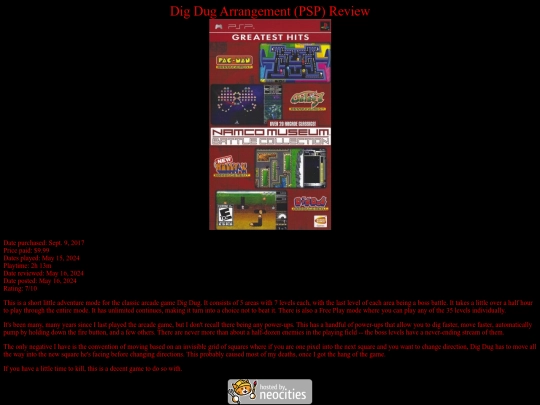 Dig_Dug_Arrangement_PSP_review screenshot