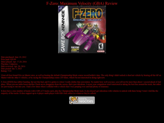 F-Zero_Maximum_Velocity_GBA_review screenshot