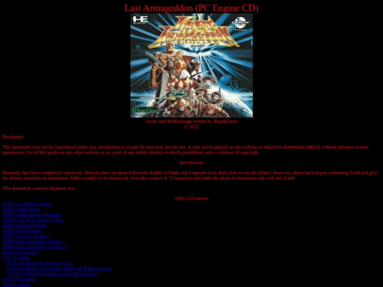 Last_Armageddon_PCE_guide_and_walkthrough screenshot